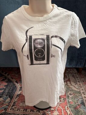 Kodiak x Jigsaw white cotton printed t-shirt XS